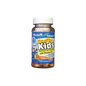 HEALTHY KIDS COD LIVER OIL WITH VITAMIN D CHEWABLE TABLETS (orange flavor)