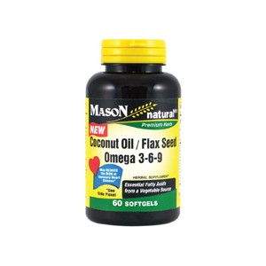 COCONUT OIL AND FLAXSEED SOFTGELS