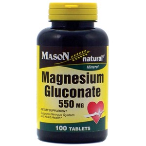 MAGNESIUM GLUCONATE 550MG TABLETS 