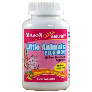 LITTLE ANIMALS PLUS IRON CHEWABLE VITAMINS PLUS IRON TABLETS