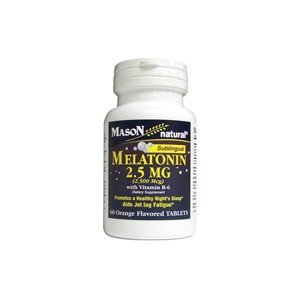 MELATONIN 2.5MG "DISSOLVES UNDER TONGUE" TABLETS (orange flavor) 