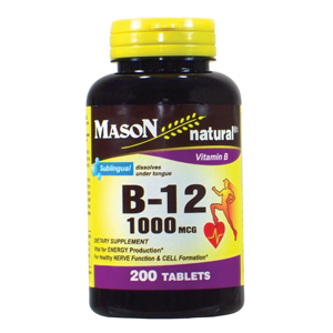 B 12 1000MCG "DISSOLVES UNDER TONGUE" TABLETS