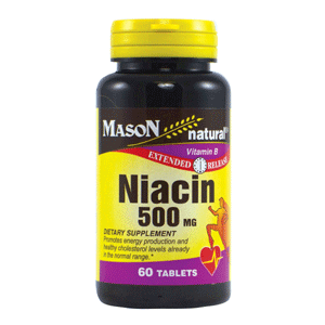 NIACIN 500MG EXTENDED RELEASE TABLETS