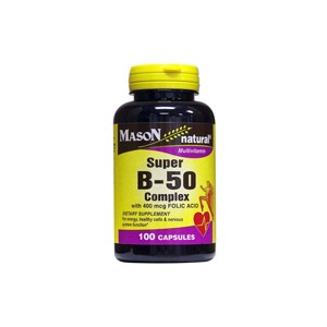 SUPER B 50 COMPLEX WITH 400MCG FOLIC ACID CAPSULES