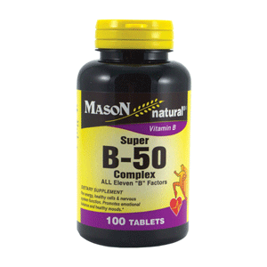 SUPER B 50 COMPLEX ALL ELEVEN "B" FACTORS TABLETS