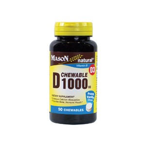 D 1000IU CHEWABLE (peach-vanilla flavor)