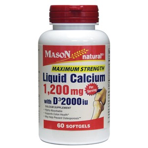 LIQUID CALCIUM 1200MG WITH D3 2000IU MAXIMUM STRENGTH SOFTGELS