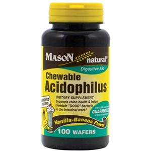 ACIDOPHILUS CHEWABLE WAFFERS (vanilla-banana flavor)